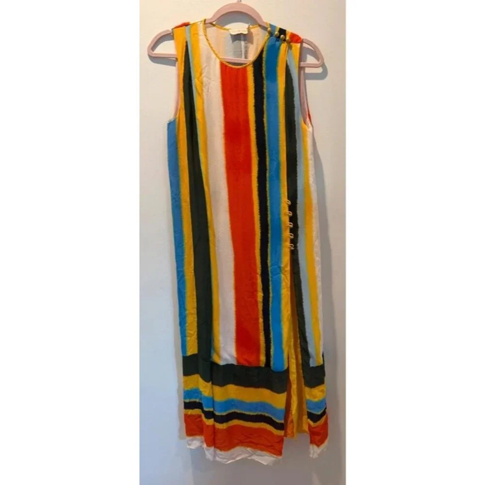 Tory Burch Bettina Silk Wrap Midi Dress